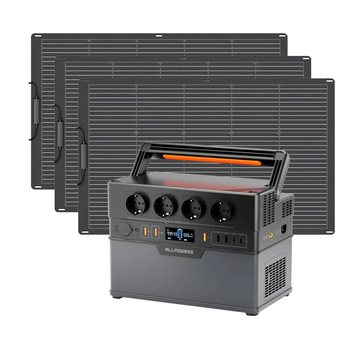ALLPOWERS Solar Generator Kit 1500W (S1500 PLUS+ SF100 100W Flexible Solar Panel) - Image 12