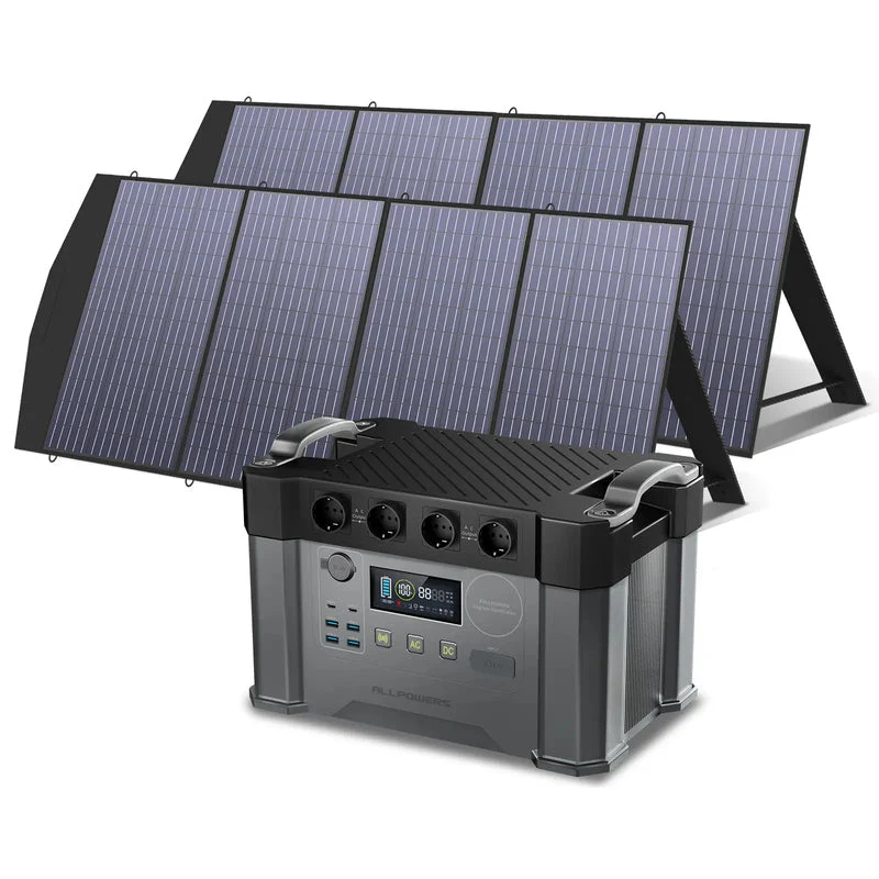 ALLPOWERS Solar Generator Kit 2400W (S2000 Pro + SP033 200W Solar Panel) - Image 11