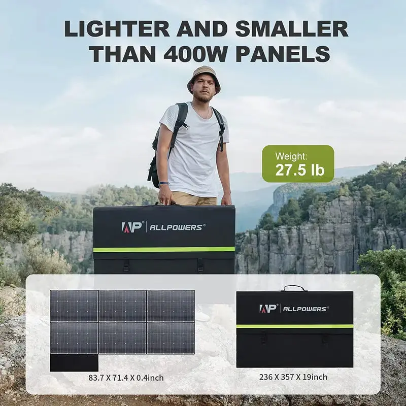 ALLPOWERS Solar Generator Kit 1800W (R1500 + SP039 600W Solar Panel) - Image 6