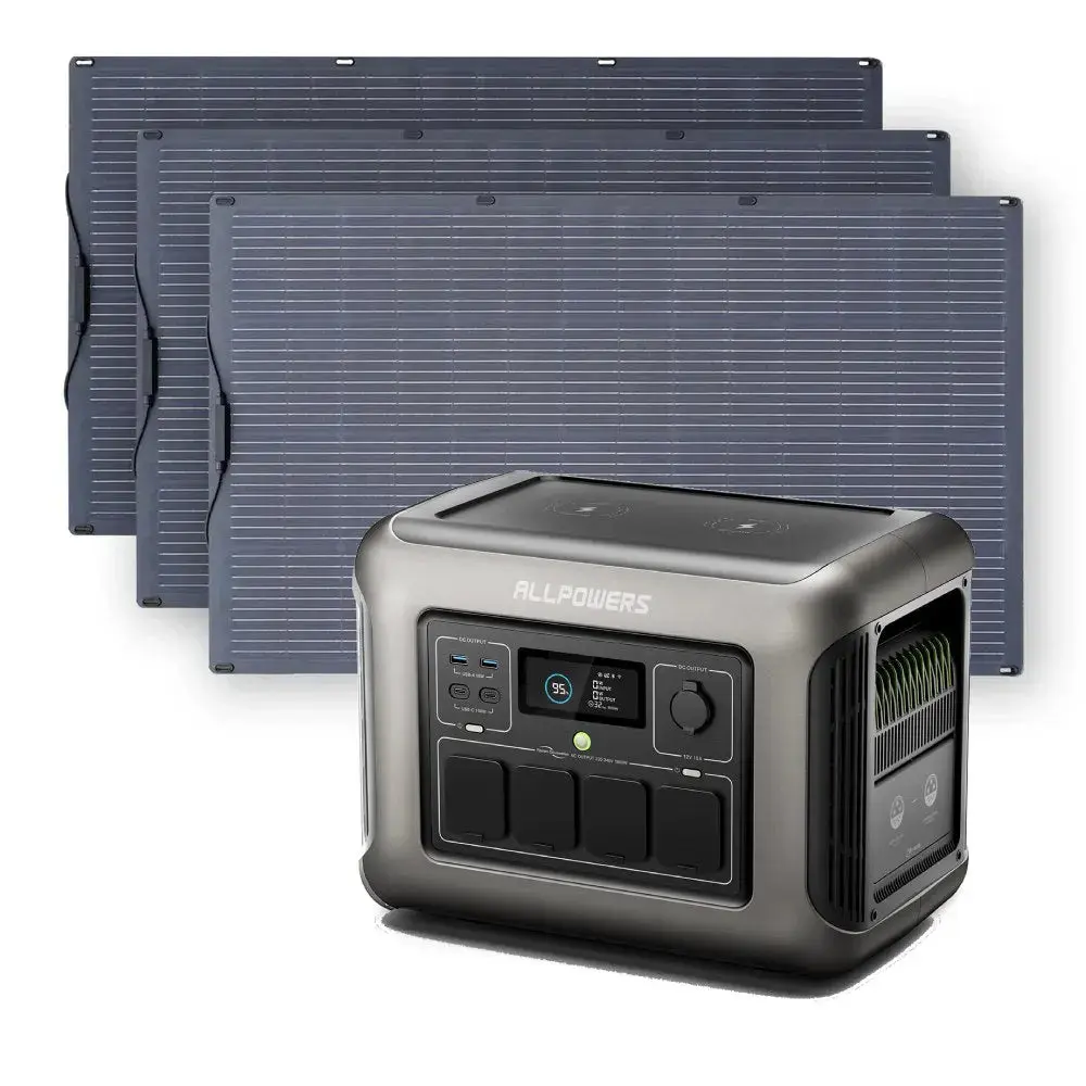 ALLPOWERS Solar Generator Kit 1800W (R1500 + SF100 100W Flexible Solar Panel) - Image 12