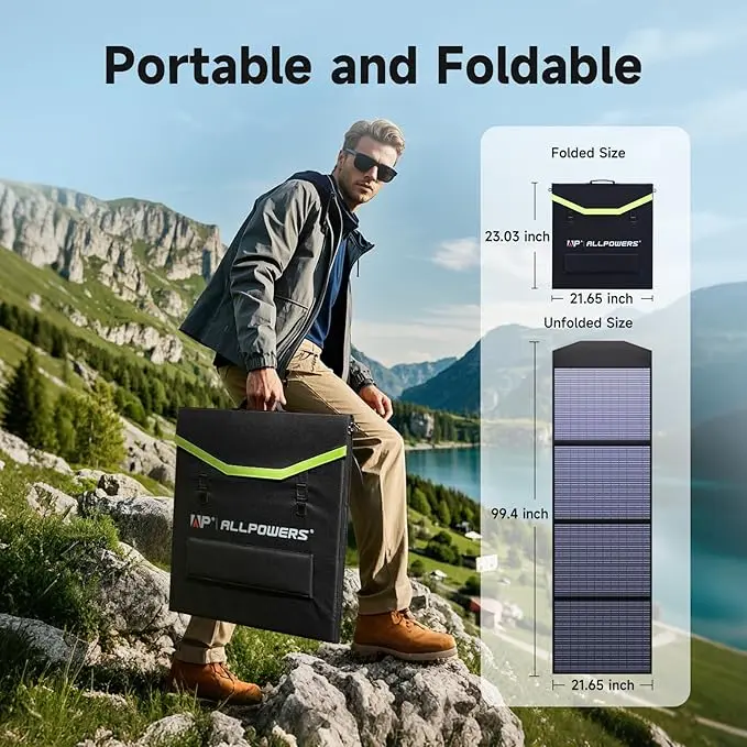 ALLPOWERS SP033 Portable Solar Panel 200W - Image 3