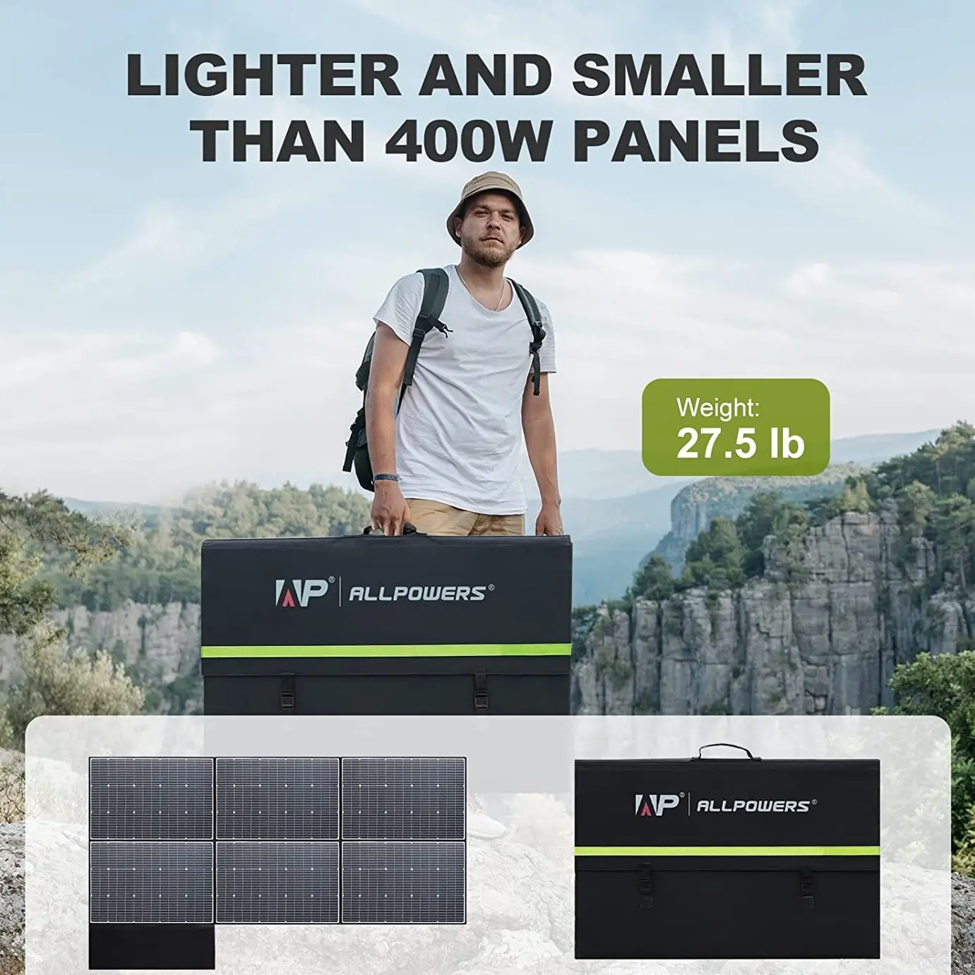 ALLPOWERS SP039 600W Monocrystalline Portable Solar Panel - Image 6